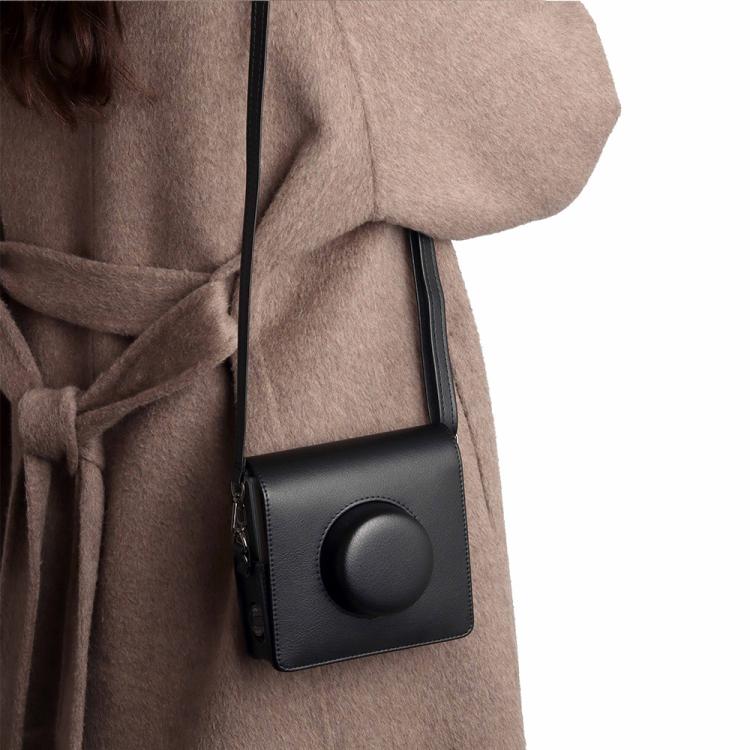 For FUJIFILM instax WIDE Evo Full Body Leather Camera Case Bag with Strap(Brown) - Leather Bag by buy2fix | Online Shopping UK | buy2fix