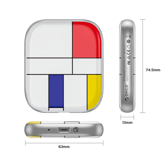 ORICO-H5 2.5 inch Mondrian-Inspired Portable Type-C External SSD, Memory:256GB - Solid State Drives by ORICO | Online Shopping UK | buy2fix