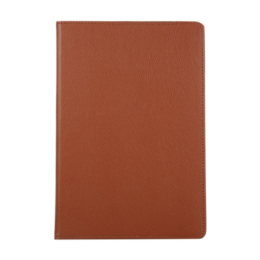 For Samsung Galaxy Tab S8+ / Tab S8 Plus / Tab S7 FE / Tab S7+ / T970 360 Degree Rotation Litchi Texture Flip Leather Case with Holder (Brown) by buy2fix