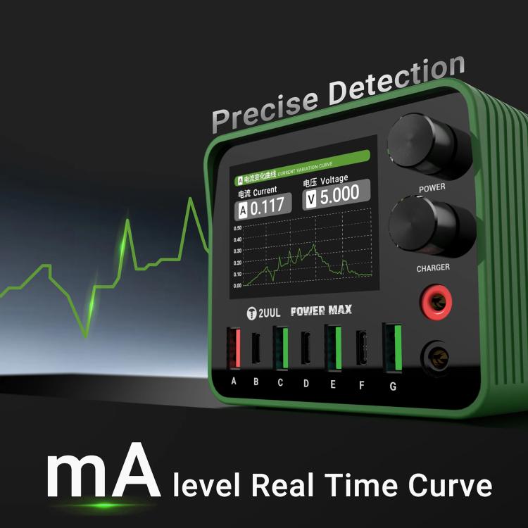 2UUL PC01 POWER MAX 200W Multi-Port Charger Adjustable Voltage Power Supply, Plug:US Plug - Power Supply by 2UUL | Online Shopping UK | buy2fix