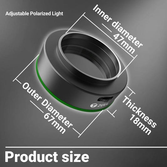 2UUL MS97 Dust-Proof / Oil Proof / Anti-Smoke Microscope Adjustable Polarized Light - Microscope Magnifier Series by 2UUL | Online Shopping UK | buy2fix