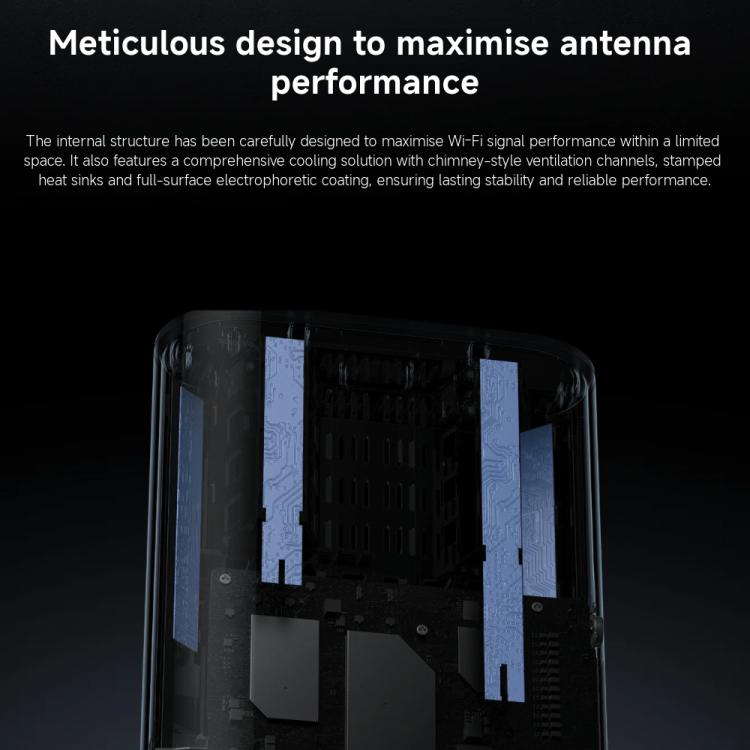 Xiaomi Whole Home Router BE3600 Pro WiFi 7 Bluetooth Mesh Gateway 2.5G Port Dual Band, US Plug(Grey) - Wireless Routers by Xiaomi | Online Shopping UK | buy2fix