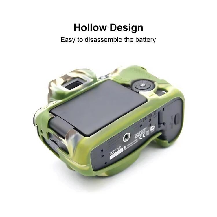 For Canon EOS 70D Soft Silicone Protective Case(Yellow) - Protective Case by buy2fix | Online Shopping UK | buy2fix