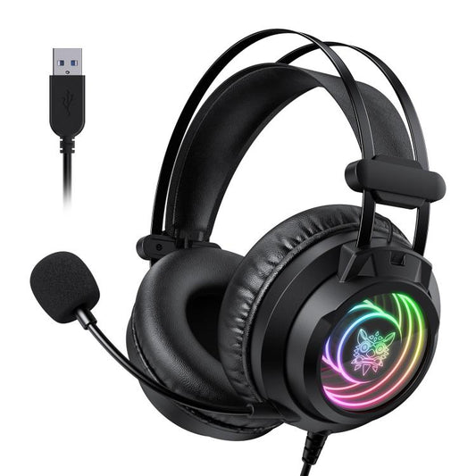 ONIKUMA X80 Abyssal Mirror Effect Game Headphones(Black) - Multimedia Headset by ONIKUMA | Online Shopping UK | buy2fix