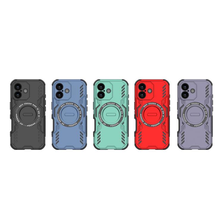 For iPhone 17 Butterfly Armor MagSafe Magnetic Ring Shockproof Phone Case(Purple) - iPhone 17 Cases by buy2fix | Online Shopping UK | buy2fix