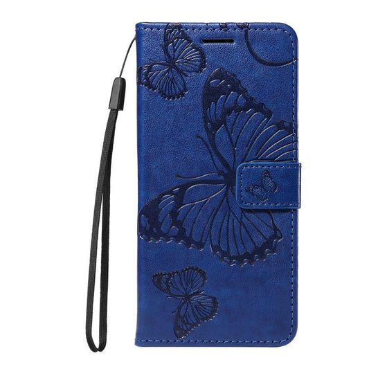 For Google Pixel 10 Global 3D Butterfly Embossed Pattern Flip Leather Phone Case(Blue) - Google Cases by buy2fix | Online Shopping UK | buy2fix