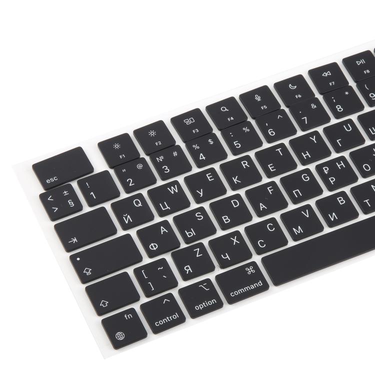 For MacBook A2442 A2485 A2779 A2780 A2991 A2992 A2918 10pcs UK Big Enter Version Keycaps, Language:Russian - Keyboard by buy2fix | Online Shopping UK | buy2fix