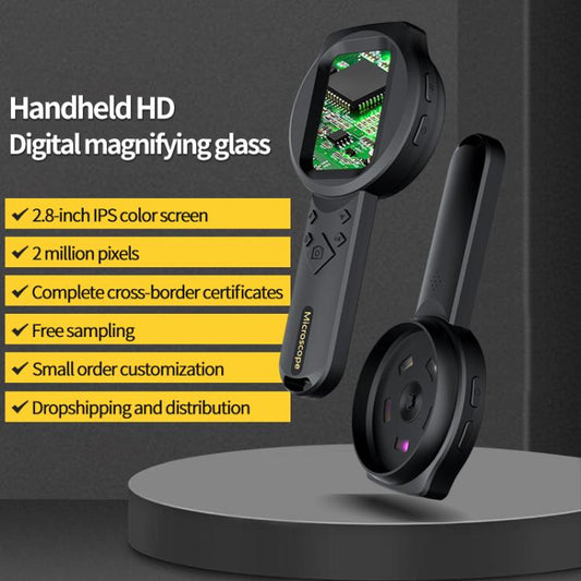 2.8 inch IPS Screen Industrial Handheld Digital Microscope(Black) - Digital Microscope by buy2fix | Online Shopping UK | buy2fix