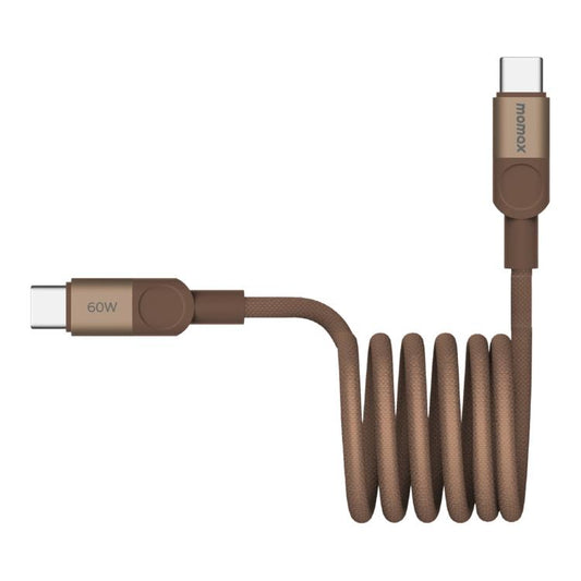 Momax Mag.Link Magnetic 60W USB-C / Type-C to USB-C / Type-C Data Cable, Length:2m(Gold) - USB-C & Type-C Cable by MOMAX | Online Shopping UK | buy2fix