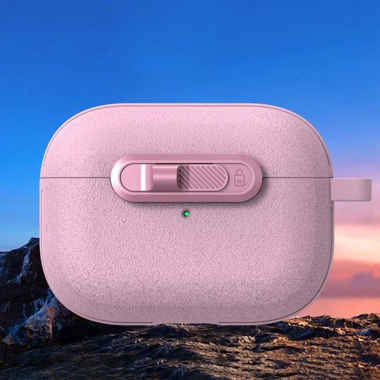For AirPods Pro 2 Starry Texture Lock Buckle Shockproof Earphones Case(Pink) - For AirPods Pro 2 by buy2fix | Online Shopping UK | buy2fix