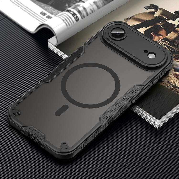 For iPhone Air Armor Glaze MagSafe Magnetic Phone Case(Black) - iPhone Air Cases by buy2fix | Online Shopping UK | buy2fix