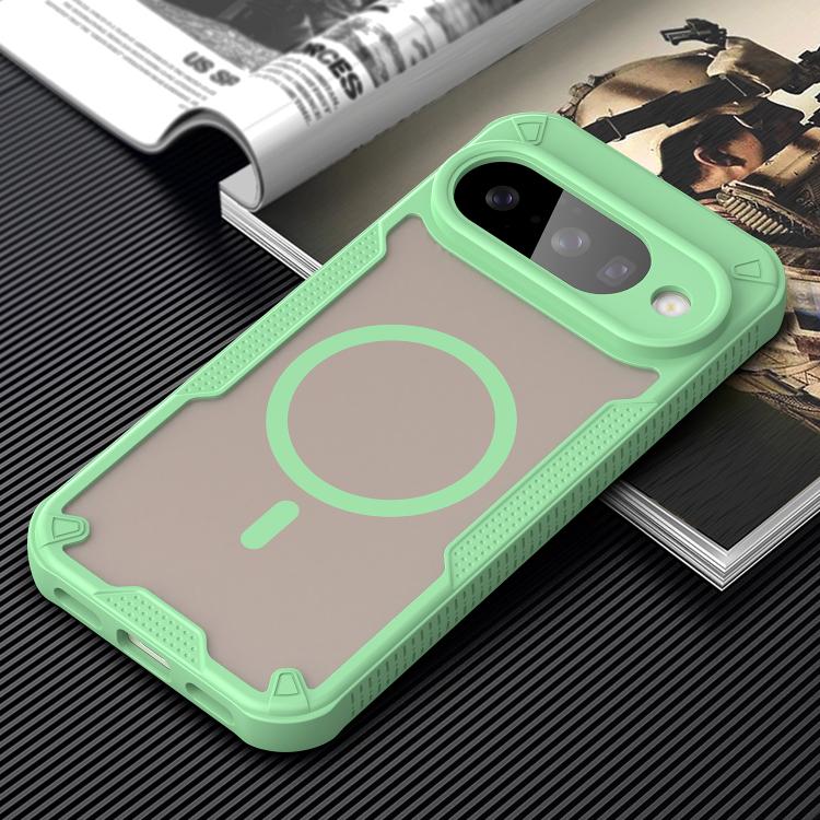 For Google Pixel 10 Armor Glaze MagSafe Magnetic Phone Case(Green) - Google Cases by buy2fix | Online Shopping UK | buy2fix