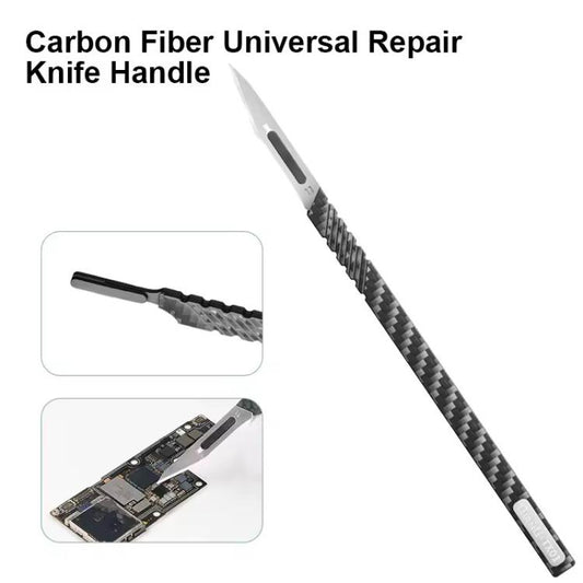 QianLi TX01 Carbon Fibre Non-Magnetic Anti-Static Universal Knife Handle - Tool Kits by QIANLI | Online Shopping UK | buy2fix