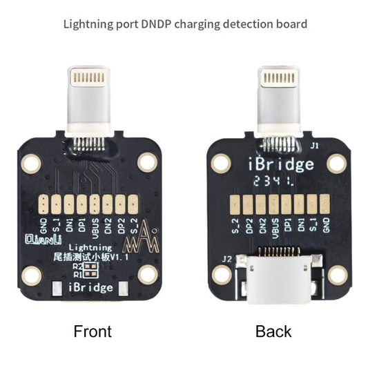 QianLi iBridge Tail Plug Charging DNDP Detection Epitaxial Board, Model:8 Pin - Test Tools by QIANLI | Online Shopping UK | buy2fix
