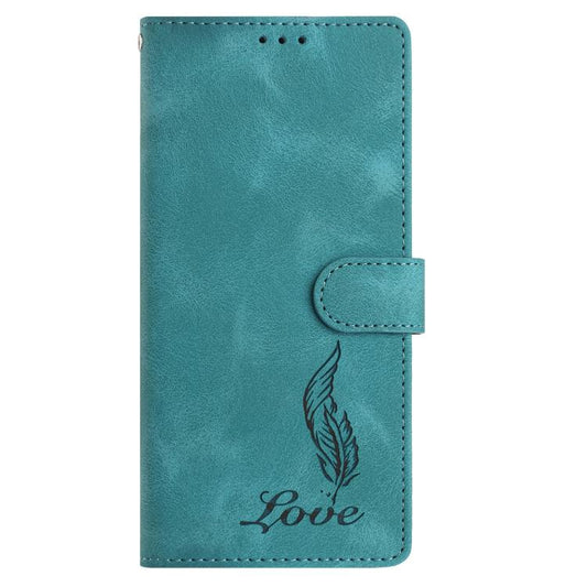 For iPhone Air Skin Feel Embossed Feather Leather Phone Case(Green) - iPhone Air Cases by buy2fix | Online Shopping UK | buy2fix
