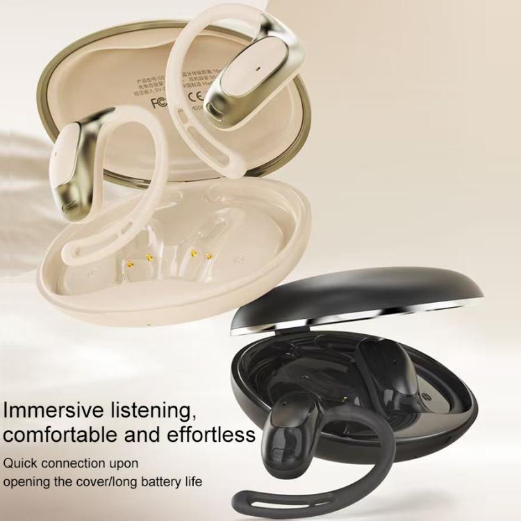 ZGA GS22 Pebble Open Wireless Bluetooth Earphone(Beige) - TWS Earphone by ZGA | Online Shopping UK | buy2fix