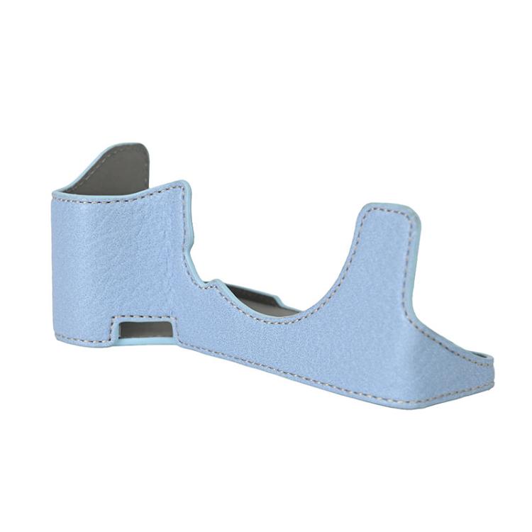 For Sony ILCE7RM5 / A7R5 Litchi Texture PU Leather Camera Half Case Base(Blue) - Half Case by buy2fix | Online Shopping UK | buy2fix