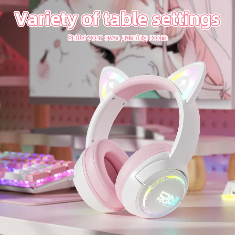 ONIKUMA GT838 2.4G Head-mounted Wireless Bluetooth Headphone(Pink) - Headset & Headphone by ONIKUMA | Online Shopping UK | buy2fix