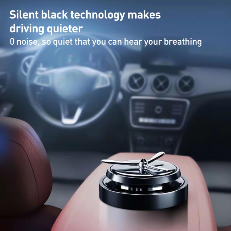 Car Solar Rotating Aromatherapy Base(Grey) - Air Freshener by buy2fix | Online Shopping UK | buy2fix