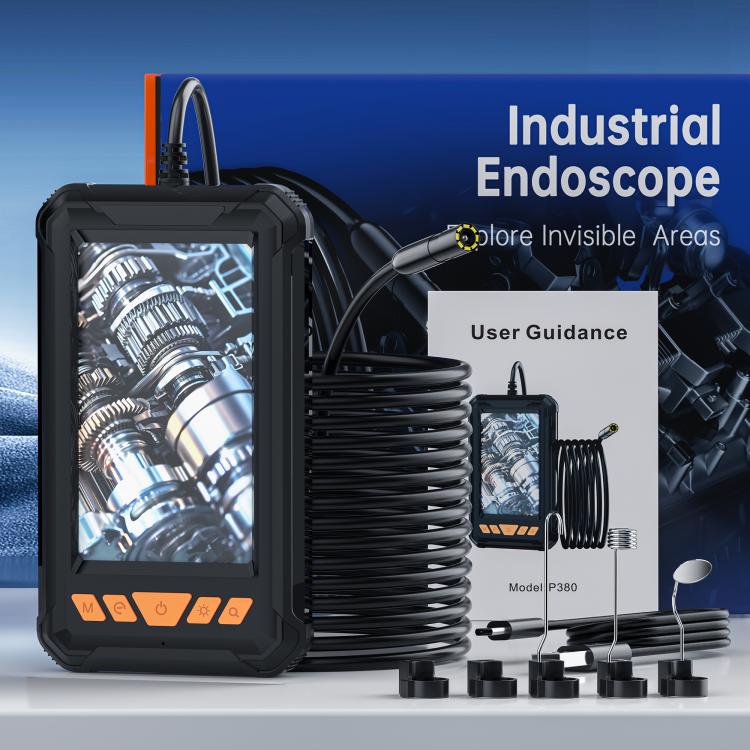 P380 8mm Lens Industrial Pipeline Endoscope with 4.3 inch HD Screen, Spec:5m Tube - by buy2fix | Online Shopping UK | buy2fix