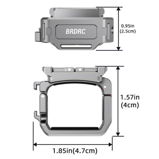 For DJI Osmo Pocket 3 BRDRC Quick Assembly Multi-function Cold Shoe Extension Mount(Dark Grey) - Mount & Holder by BRDRC | Online Shopping UK | buy2fix