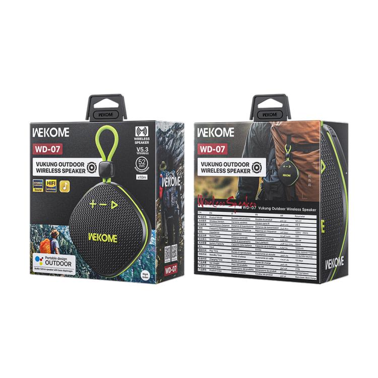 WK WD-07 Outdoor Wireless Bluetooth Speaker(Green) - Desktop Speaker by WK | Online Shopping UK | buy2fix