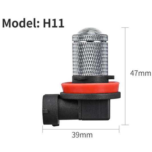 H11 Pair 8.5W 12-60V Car Lens Fog Light Bulb(Gold Light) - Fog / Driving Lights by buy2fix | Online Shopping UK | buy2fix