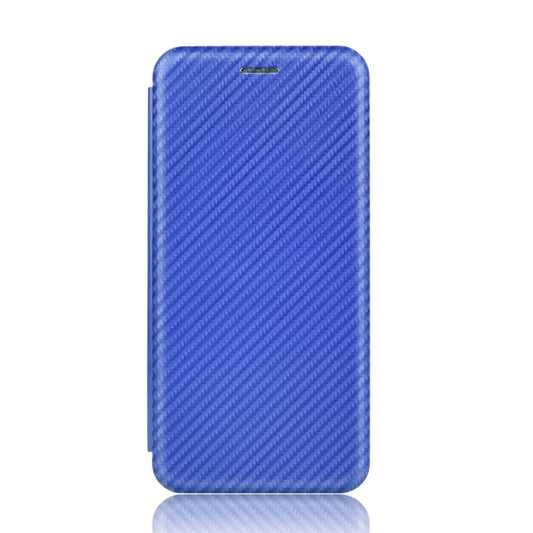 For Ulefone Note 9P Carbon Fiber Texture Horizontal Flip TPU + PC + PU Leather Case with Card Slot(Blue) by buy2fix
