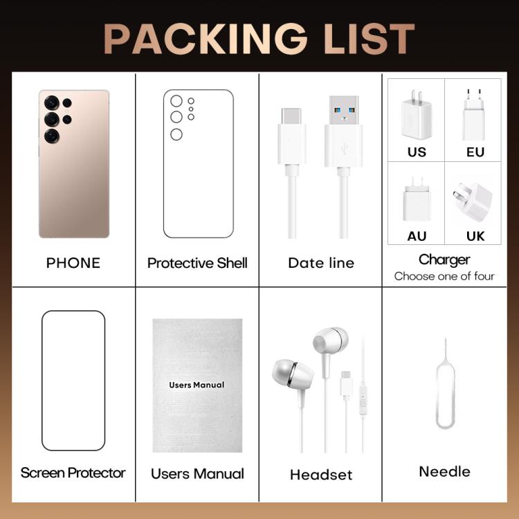 S25 Ultra / B9, 2GB+16GB, 6.75 inch Android 8.1 MTK6739 Quad Core, Network: 4G, Dual SIM, Plug:US Plug(Titanium White Sliver) - by buy2fix | Online Shopping UK | buy2fix