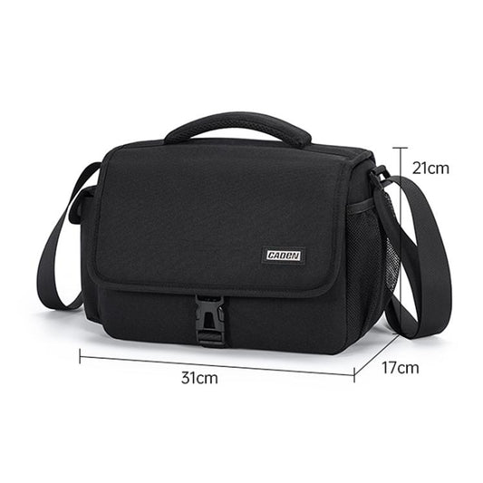 CADeN D27-1 Portable Digital Camera Bag with Strap, Size:31 x 21 x 17cm Black - Strap Satchel by CADeN | Online Shopping UK | buy2fix