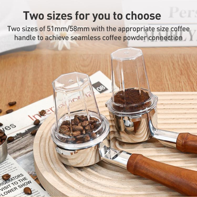 51mm Thickened PC Dosing Cup for Coffee Grinder(Transparent) - Coffee Machine Parts by buy2fix | Online Shopping UK | buy2fix