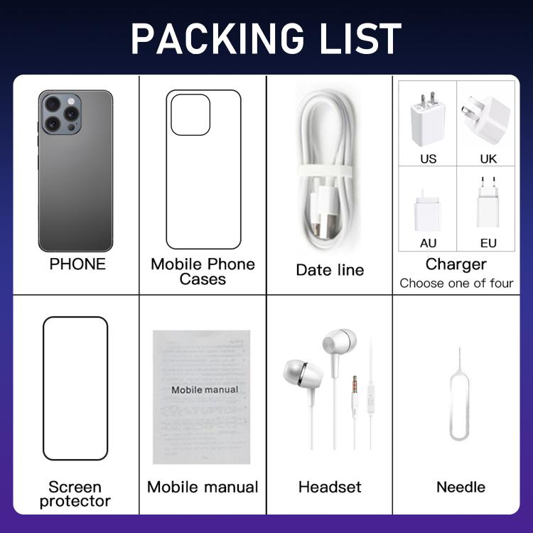 I16 Pro Max / RAi3, 3GB+64GB, 6.56 inch Android 10 MTK6739 Quad Core, Network: 4G, Dual SIM, Plug:UK Plug(Gold) - by buy2fix | Online Shopping UK | buy2fix