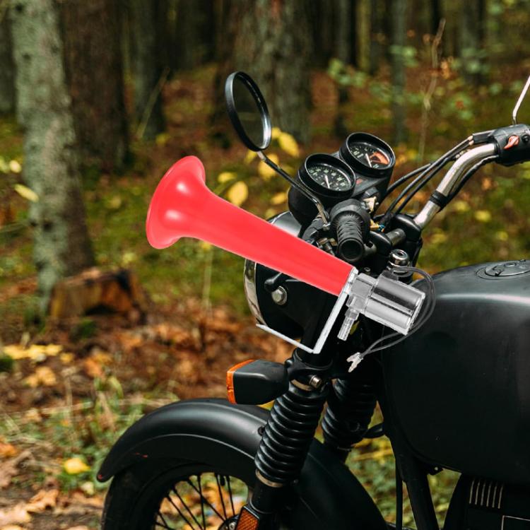 12 / 24V Truck Modified Electric Horn Whistle(Red) - Security Alarm System by buy2fix | Online Shopping UK | buy2fix