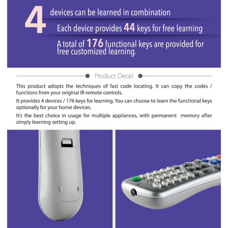 CHUNGHOP L350 Infrared Learning Universal TV Remote Control - TV by CHUNGHOP | Online Shopping UK | buy2fix