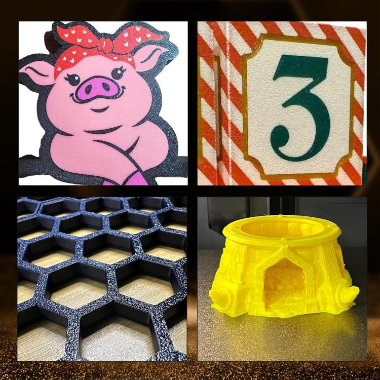 3D Printing Build Plate 184mm For Bambu Lab A1 mini Printer, Style:Black / Double-Textured PEI - Parts by buy2fix | Online Shopping UK | buy2fix