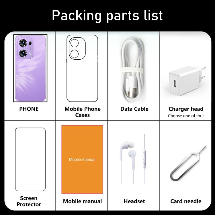 Reno13 Pro / ZKU290, 2GB+16GB, 6.56 inch Android 8.1 MTK6580A Quad Core, Network: 3G, Dual SIM, Plug:EU Plug(Purple) - by buy2fix | Online Shopping UK | buy2fix