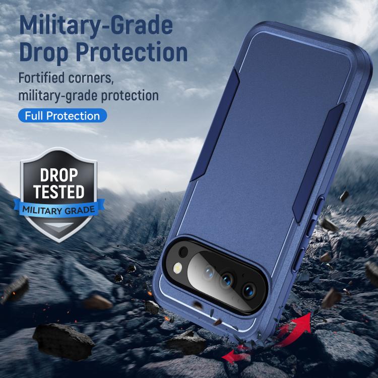 For Google Pixel 10 Pioneer Armor Heavy Duty PC + TPU Phone Case(Blue) - Google Cases by buy2fix | Online Shopping UK | buy2fix