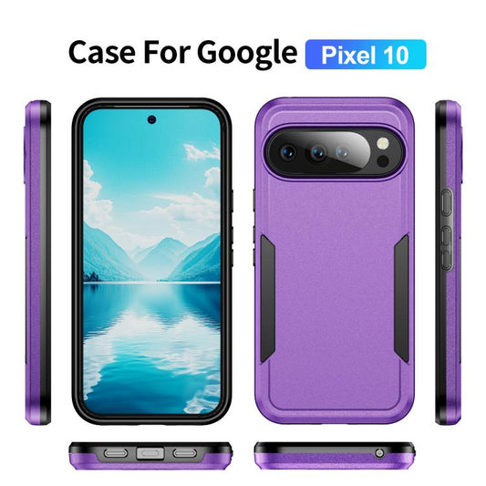 For Google Pixel 10 Pioneer Armor Heavy Duty PC + TPU Phone Case(Purple+Black) - Google Cases by buy2fix | Online Shopping UK | buy2fix
