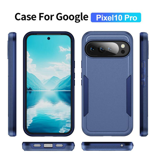 For Google Pixel 10 Pro Pioneer Armor Heavy Duty PC + TPU Phone Case(Blue) - Google Cases by buy2fix | Online Shopping UK | buy2fix