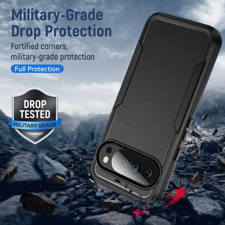 For Google Pixel 10 Pro XL Pioneer Armor Heavy Duty PC + TPU Phone Case(Black) - Google Cases by buy2fix | Online Shopping UK | buy2fix