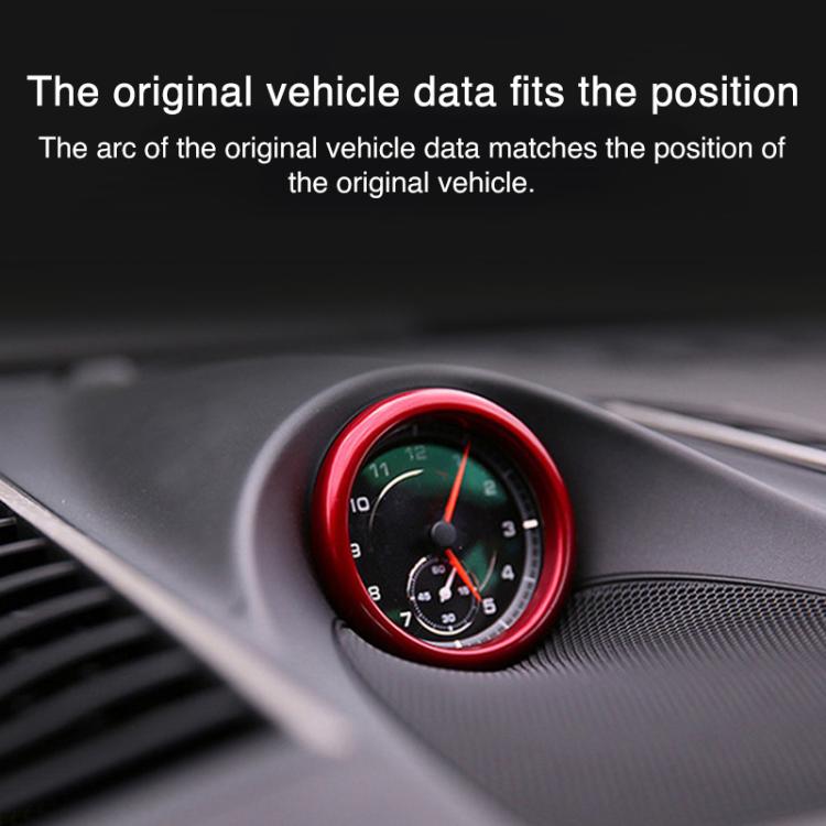 For Porsche Macan / Cayenne / Panamera 911 718 Car Compass Stopwatch Decorative Ring Cover(Purple) - Decoration Rings by buy2fix | Online Shopping UK | buy2fix