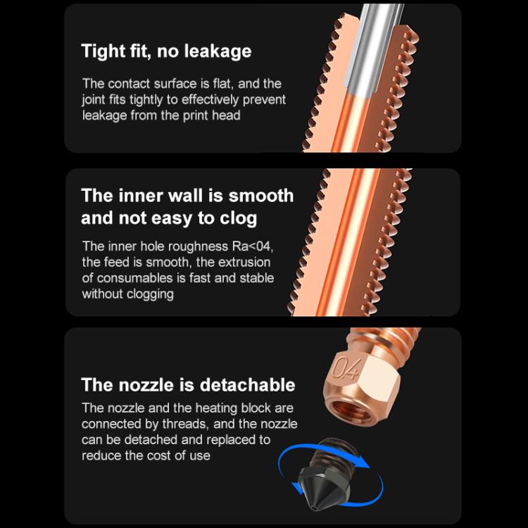 For Creality K2 / Hi 0.4mm Removable Steel Nozzle 3D Printer Part - Parts by buy2fix | Online Shopping UK | buy2fix