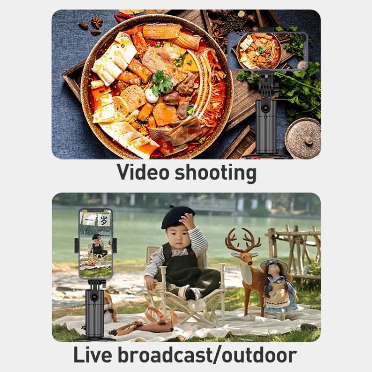 FUNSNAP Q1 Desktop 360 Degree Al Smart Face Tracking PTZ Bracket(Black) - Selfie Sticks by FUNSNAP | Online Shopping UK | buy2fix