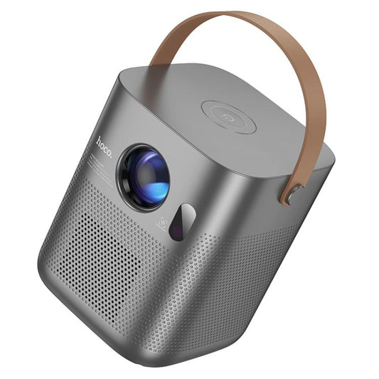 hoco DT4 1280x720P 190ANSI Smart Full Autofocus Projector Android Version, US Plug(Metal Grey) - Mini Projector by hoco | Online Shopping UK | buy2fix
