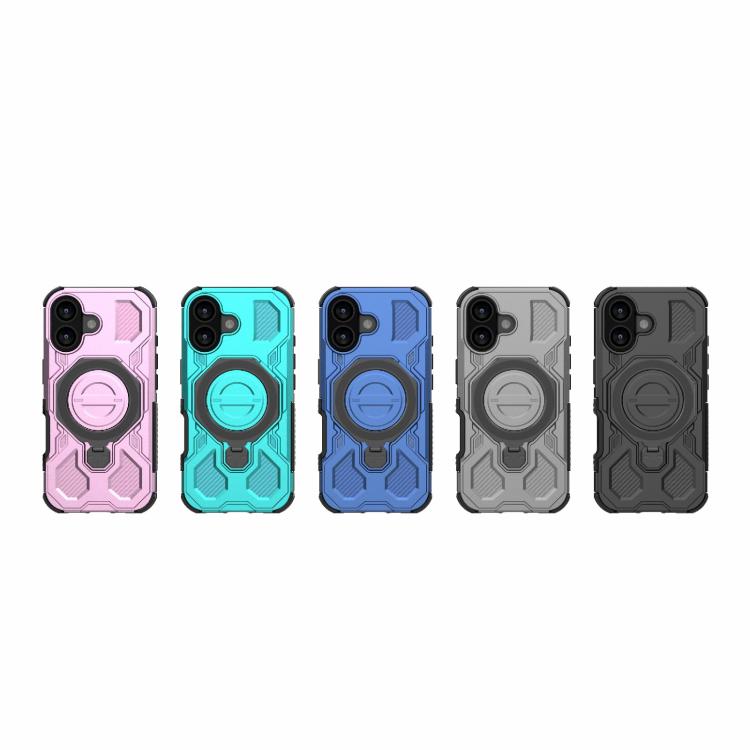 For iPhone 17 J-20 Solid Color MagSafe Magnetic TPU+PC Phone Case(Lake Blue) - iPhone 17 Cases by buy2fix | Online Shopping UK | buy2fix