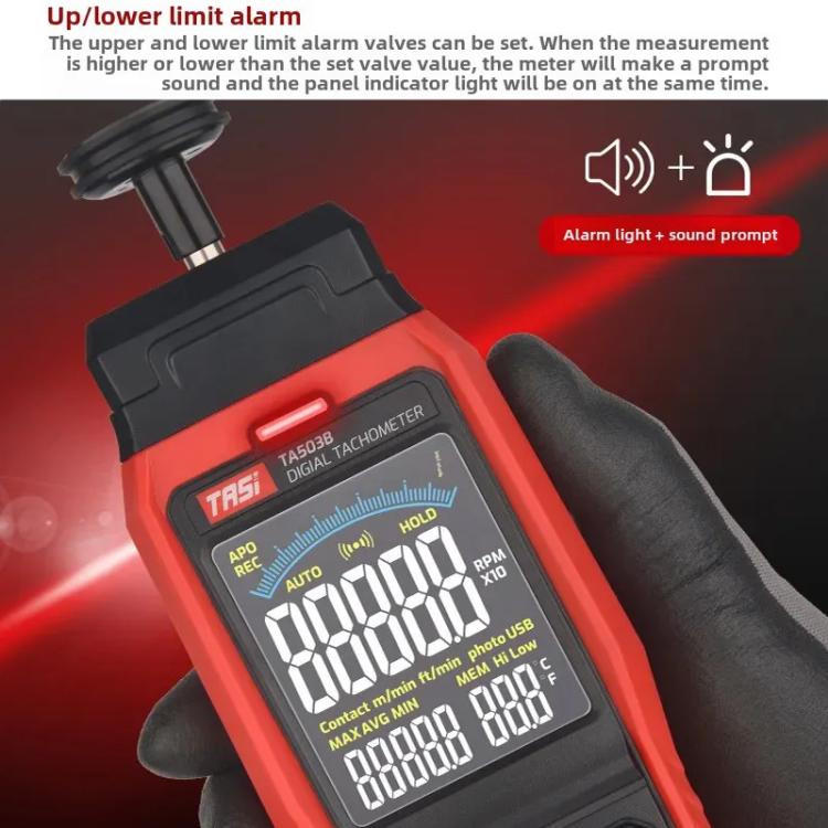 TASI Non-contact Portable Measuring Speed Meter Digital Display Laser Tachometer - Tachometers & Anemometer by TASI | Online Shopping UK | buy2fix