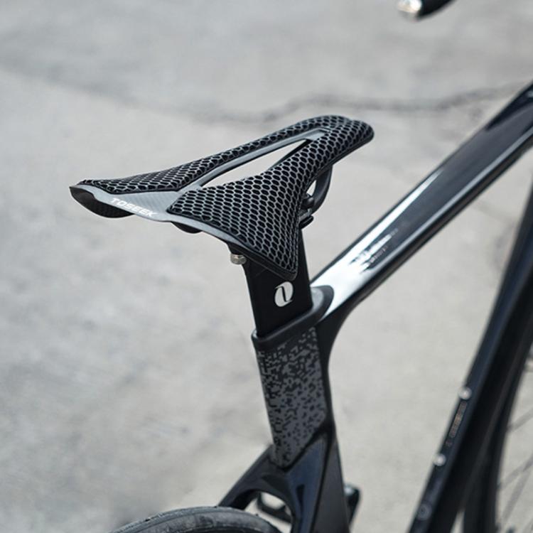 TOSEEK P300 Carbon Fiber 3D Printed Road Mountain Bike Seat(3K Twill) - Bicycle Saddle by TOSEEK | Online Shopping UK | buy2fix