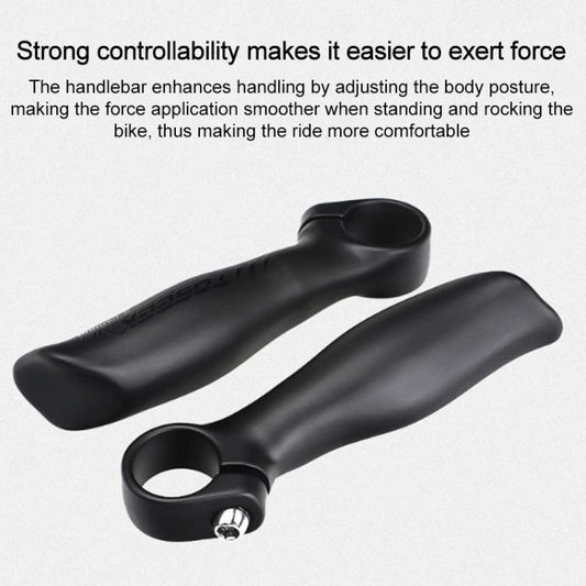 TOSEEK 1Pair Carbon Fiber Mountain Bike Rest Horn Handlebar(Bright Cursor) - Bicycle Grips by TOSEEK | Online Shopping UK | buy2fix