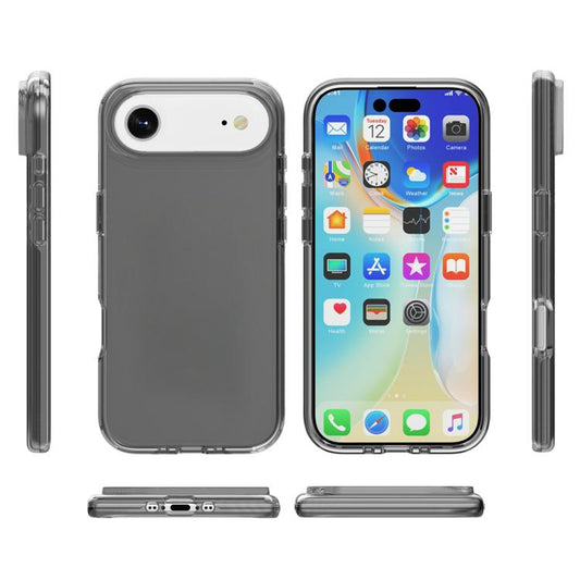 For iPhone Air Shockproof Terminator Glitter Powder Phone Case(Transparent Grey) - iPhone Air Cases by buy2fix | Online Shopping UK | buy2fix