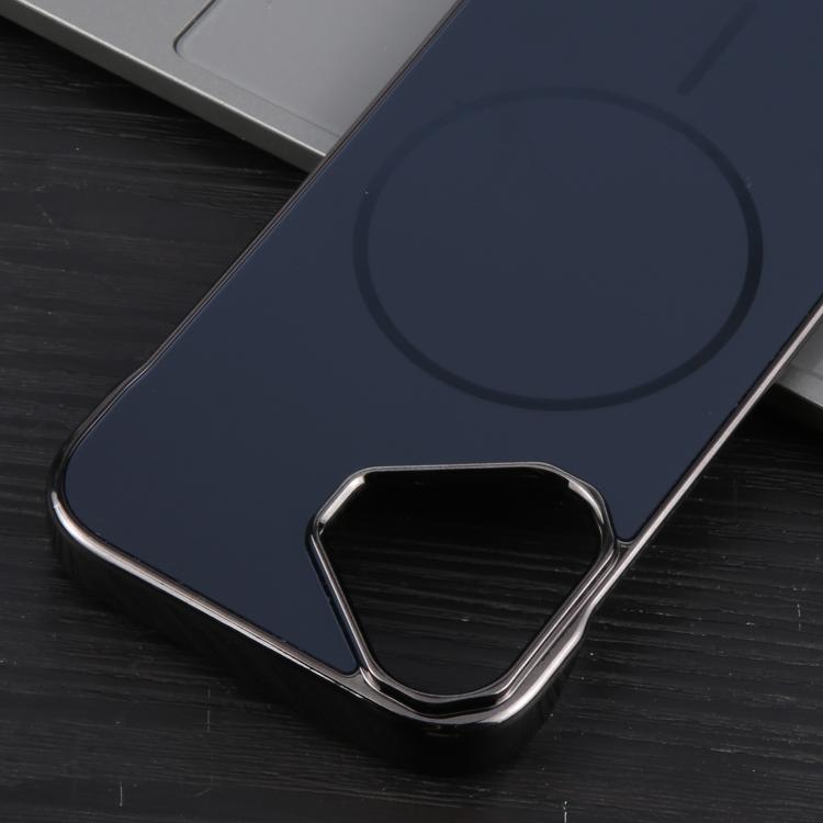 For iPhone 16 Electroplating Frameless Frosted Anti-Glare PC MagSafe Phone Case(Black) - iPhone 16 Cases by buy2fix | Online Shopping UK | buy2fix